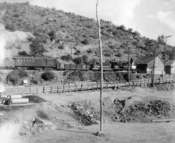 C&S "train" at Central City, 1951