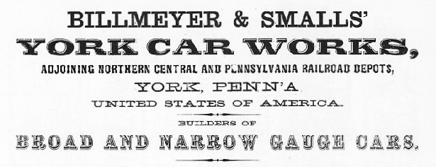 Billmeyer & Small 1875 Advertisement 