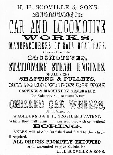 Chicago Car & Locomotive Works Advertisement