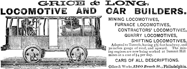 Grice & Long 1869 Advertisement