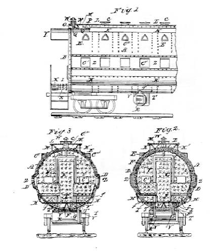 Drawing from Robbins's patent