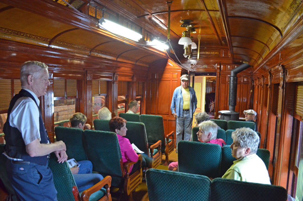 Tour of wooden passenger car