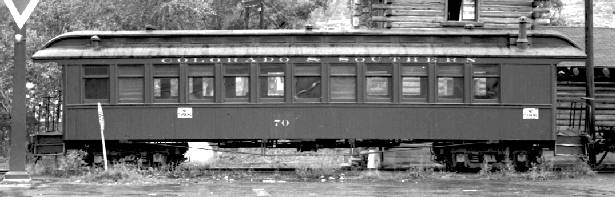 C&S coach #70 1954 Idaho Springs