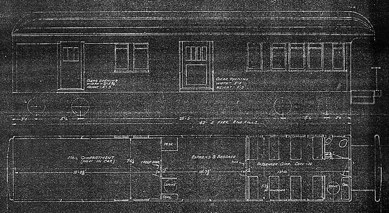 Proposed rebuild of C&S coach-mail #40