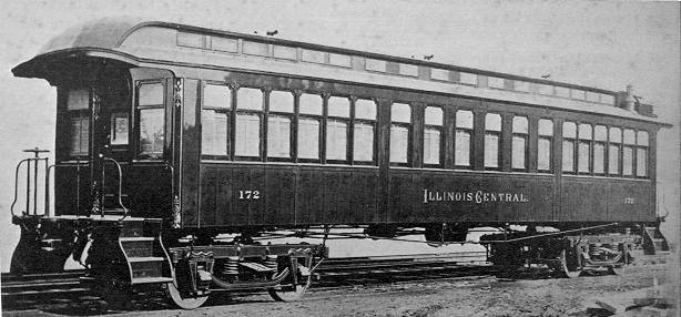 Illinois Central commuter railroad coach
