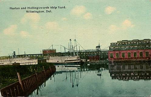 Harlan & Hollingsworth Shipyard c. 1910