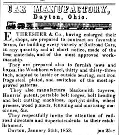 E. Thresher Advertisement