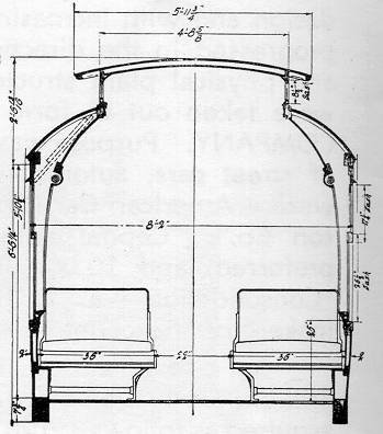 Cross Section Drawing of Semi-Convertible Car