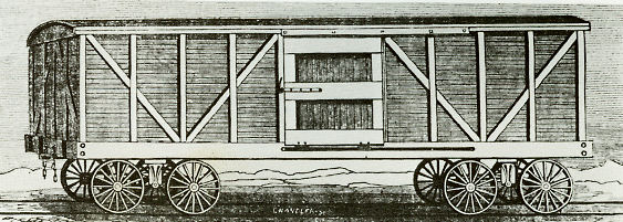 Davenport & Bridges 1845 boxcar