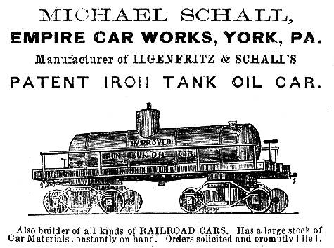 Patented Tank Car ca. 1868