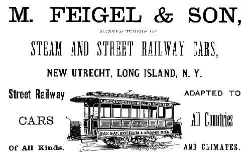 M. Feigel & Son Advertisement