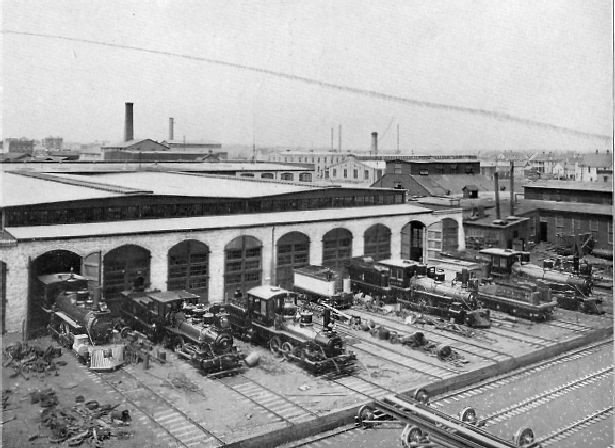 Hicks locomotive erection shop