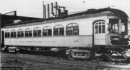 Wooden Interurban Lakeshore #165