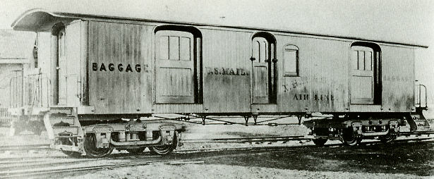 New Haven baggage-mail car 1870