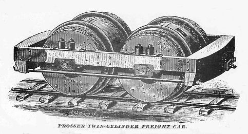Engraving of Prosser Twin Cylinder Car