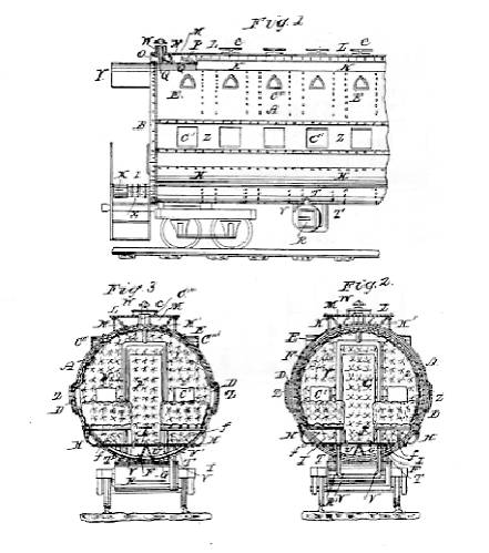 Drawing from Robbins's patent