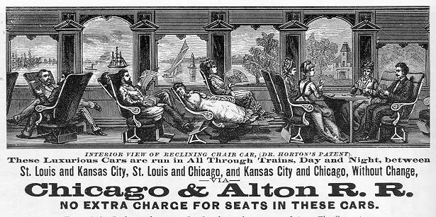 Chicago & Alton Ad for Horton Seats