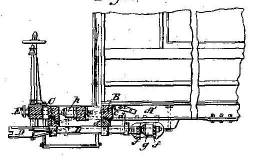 Miller Hook Patent Drawing, Side View