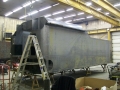 New C&NW 1385 tender tank under construction at DRM Industries. March 1, 2012. Photo by DRM Industries