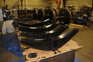 CNW 1385 driving wheels painted