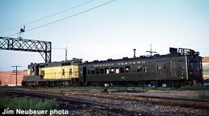 MW #31 and C&NW 1518 going to EMD's 50th Anniversary celebration.  Jim Neubauer photo.