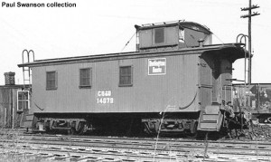 Sister caboose #14079, 1954. Paul Swanson collection.