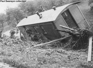 #1099 after flood wreck, June 20, 1908.