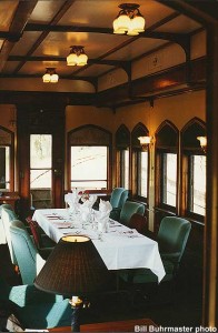 #440's lounge, set for dinner service. 10-11-96. Bill Buhrmaster photo