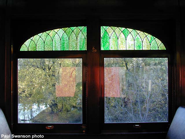 #3261 stained glass window, 10-13-00. Paul Swanson photo.