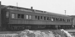 Mt. Harvard being shipped to Madison, apparently via Milwaukee Road, note MILW caboose at right, ca. 1971. Dick Goddard photo.