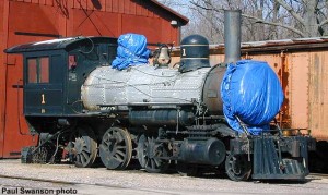 #1 in April 2000, awaiting boiler work. Paul Swanson photo.